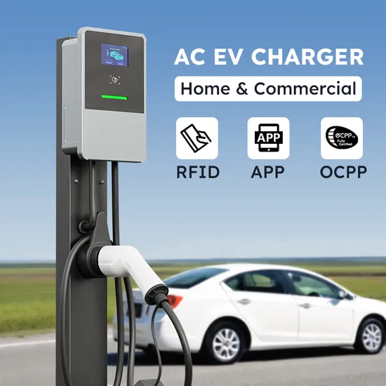 OEM 32A/ 7kw 1 phase Mode 3 Type de plancher AC EV chargeur de voiture électrique Station murale avec écran 4.3 '