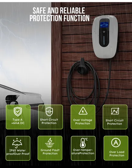 Station de recharge domestique EV, chargeur AC pour véhicule électrique, Point de recharge 7kw 11kw 22kw EV