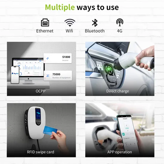 Station de recharge rapide EV AC 22kw 3pH, prise de Type 2, avec RFID/WiFi/Bluetooth/APP