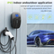 Station de recharge pour véhicule électrique type 2, boîtier mural intelligent 7kw 32a EV, chargeur pour usage domestique, avec Support CE, application WiFi