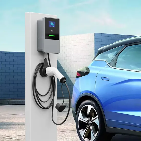 OEM 32A/ 7kw 1 phase Mode 3 Type de plancher AC EV chargeur de voiture électrique Station murale avec écran 4.3 '