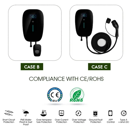 La science verte RoHS a approuvé le type de boîte de carton 2 chargeur portatif EV Wallbox