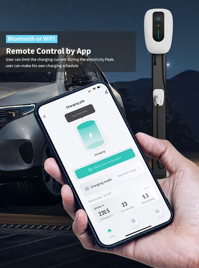 Boîtier mural de chargeur Ocpp EV avec WiFi et APP