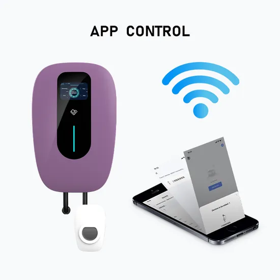 Prise de charge de type 2 de contrôle d'application CE RoHS, boîte murale de chargeur EV 11kw avec écran LCD