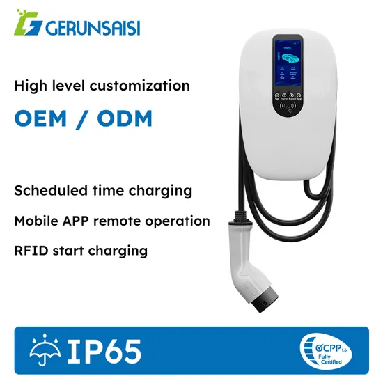 Chargeur Smart EV Type1/Type2/Gbt avec carte RFID/WiFi/Bluetooth/APP