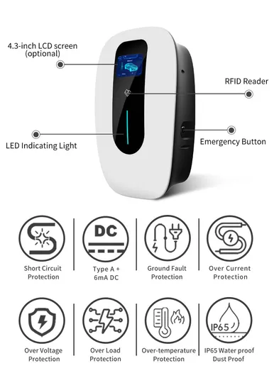 Chargeur lent de niveau 2-EV de la station de recharge EV approuvée par RoHS 32 AMP