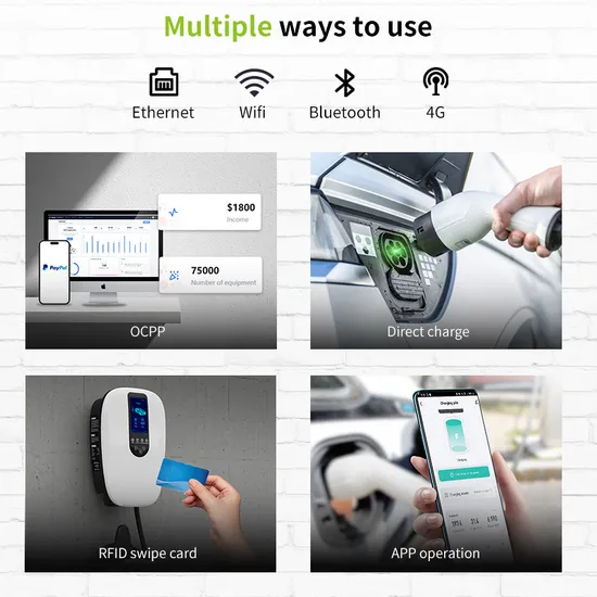 Station de chargeur AC sur mur EV chargeur 11kw avec fonction APP/Ocpp