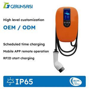 Fabricant monophasé 220V mur 32 ampères 7kw maison intelligente AC EV chargeur de voiture intelligent EV boîte murale avec écran 4.3 pouces