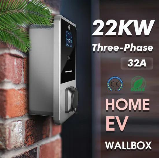 Station de chargeur EV 22kw 32A, station murale triphasée