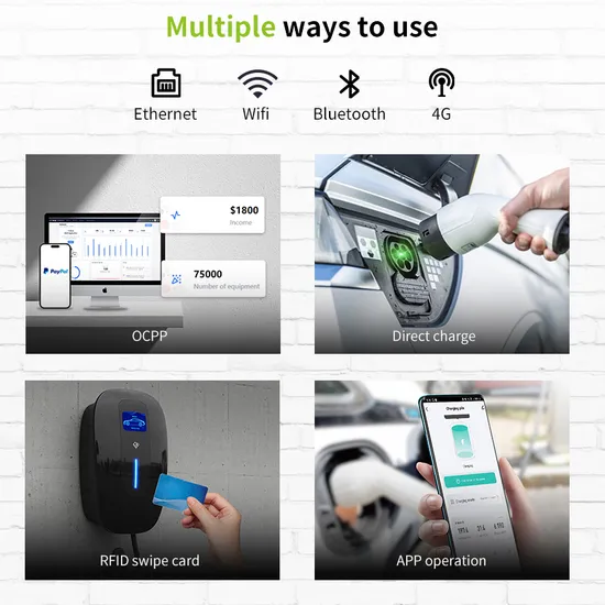 Station de recharge pour véhicule électrique type 2, boîtier mural intelligent 7kw 32a EV, chargeur pour usage domestique, avec Support CE, application WiFi
