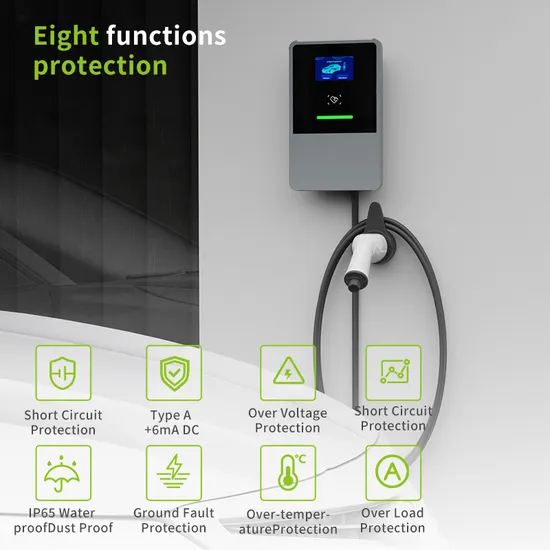 Station intelligente de chargeur de boîte murale EV triphasée 32A 22kw avec application WiFi CE