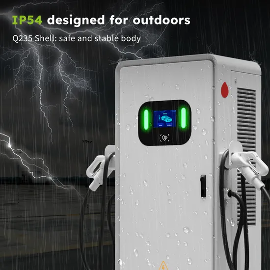 Chargeur DC EV de code de balayage RFID d'écran de GB/T 60kw 7 pouces