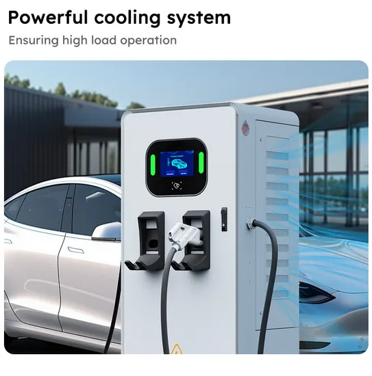 120kw DC EV chargeur CCS2 Gbt double pistolets chargeant les stations de recharge EV pour véhicule électrique