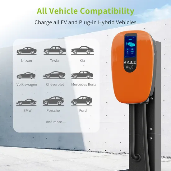 Station murale pour véhicule électrique de type ue 2, 7kw/11kw/22kw, 16a/32a, carte RFID, Station de chargement EV avec écran d'affichage