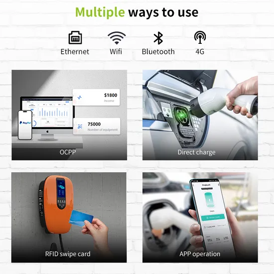 Chargeur EV de type 2 fixé au mur et supports au sol pour chargeur EV