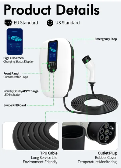 Chargeur EV AC Wallbox Type2 22kw avec certification CE