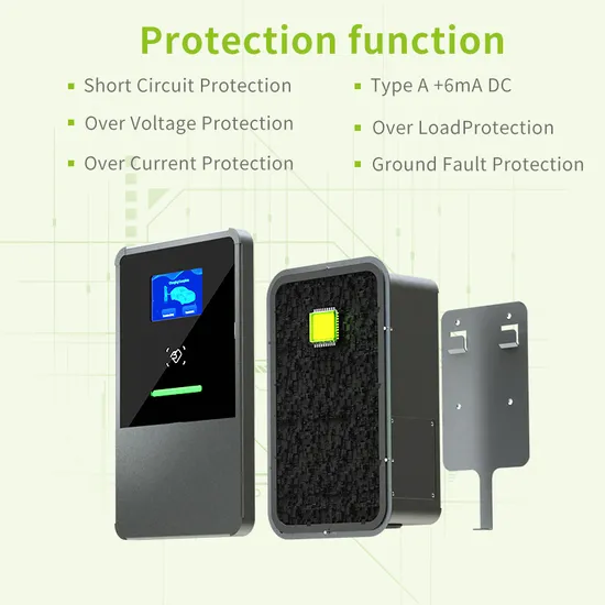 Boîtier mural d'énergie solaire monophasé, télécommande, utilisation domestique intelligente, 32 a, 7kw, Station de chargeur EV avec support pour voiture EV