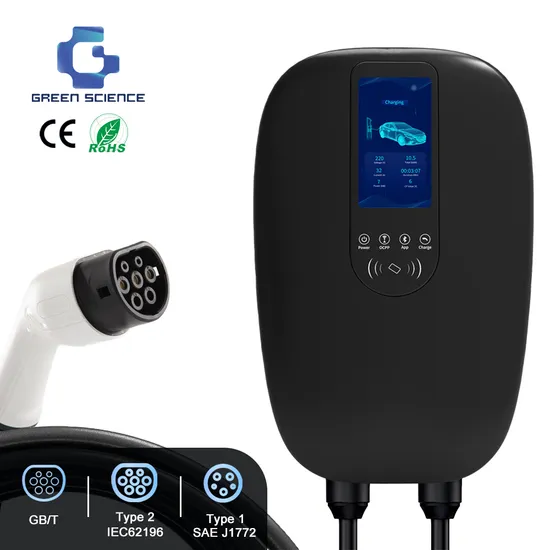 Chargeur AC EV 7-22kw, boîte murale de Type 2 ou Type 1, Stations de recharge rapides pour véhicules électriques EV