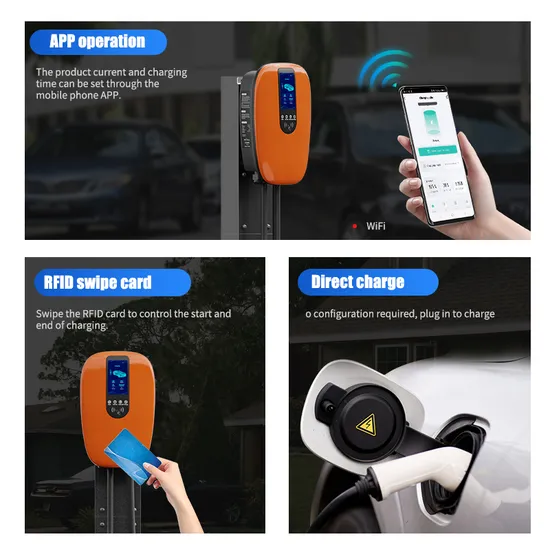 Chargeur EV d'équilibre de puissance domestique en gros avec grand écran avec chargeur Ocpp Automobile EV