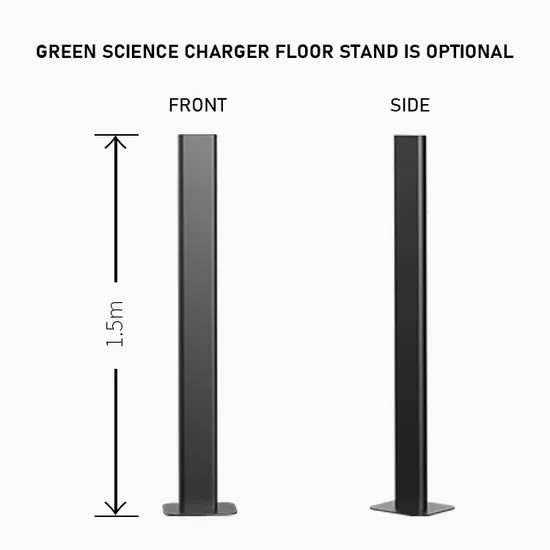 Green Science – compteur moyen Durable en option, 400V, 3 phases, 22kw, prise de Type 2, chargeur EV monté au sol
