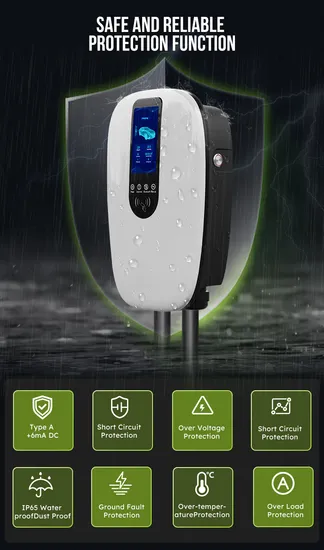 La station de chargeur à C.A. EV de Wallbox de 22 kilowatts 11kw empile l'utilisation commerciale
